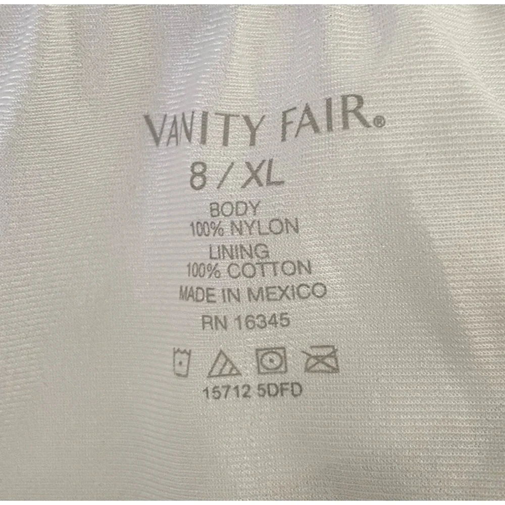 3pc Vintage Lot Vanity Fair Granny Panties White Nylon Satin Sissy‎ Size 8 XL